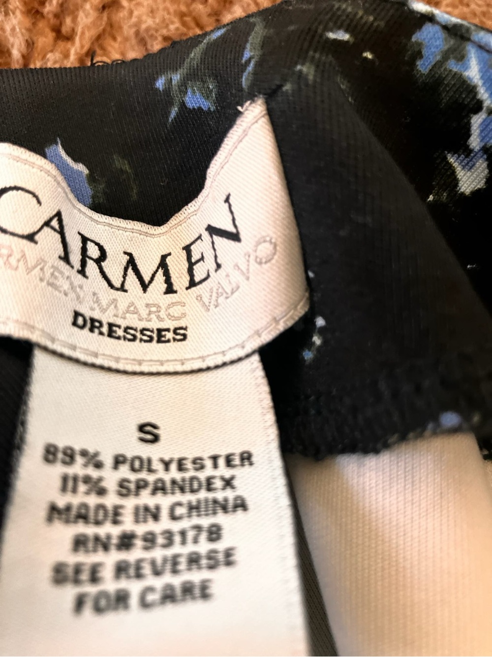 CARMEN Carmen Marc Valvo Floral Print Scuba Sheath Pencil Dress S NEW $98 - Picture 4 of 5